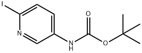 Carbamic acid, N-(6-iodo-3-pyridinyl)-, 1,1-dimethylethyl ester Structural