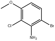 Benzenamine, 6-bromo-2-chloro-3-methoxy- Structural