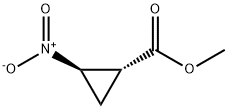 rac-methyl (1R,2R)-2-nitrocyclopropane-1-carboxylate, trans Structural