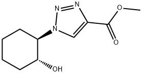 methyl 1-[2-hydroxycyclohexyl]-1H-1,2,3-triazole-4-carboxylate, trans Structural