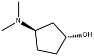 rac-(1R,3R)-3-(dimethylamino)cyclopentan-1-ol, trans Structural