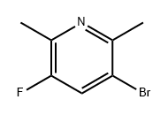 Pyridine, 3-bromo-5-fluoro-2,6-dimethyl- Structural