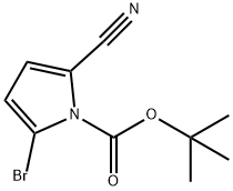 tert-Butyl 2-bromo-5-cyano-1H-pyrrole-1-carboxylate Structural
