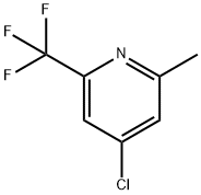 Pyridine, 4-chloro-2-methyl-6-(trifluoromethyl)- Structural