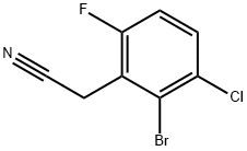 Benzeneacetonitrile, 2-bromo-3-chloro-6-fluoro- Structural