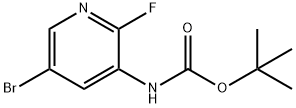 Tert-butyl (5-bromo-2-fluoropyridin-3-YL)carbamate Structural