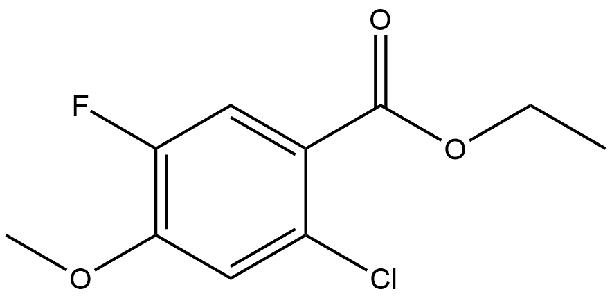 Ethyl 2-chloro-5-fluoro-4-methoxybenzoate Structural
