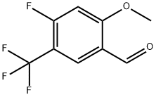 Benzaldehyde, 4-fluoro-2-methoxy-5-(trifluoromethyl)- Structural