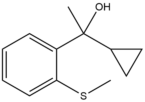 Benzenemethanol, α-cyclopropyl-α-methyl-2-(methylthio)- Structural