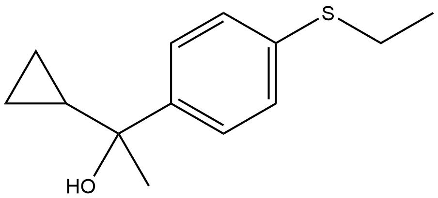 Benzenemethanol, α-cyclopropyl-4-(ethylthio)-α-methyl- Structural