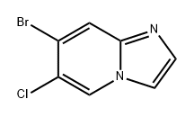 Imidazo[1,2-a]pyridine, 7-bromo-6-chloro- Structural