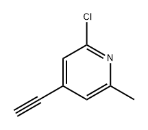 Pyridine, 2-chloro-4-ethynyl-6-methyl- Structural
