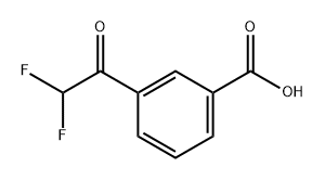 Benzoic acid, 3-(2,2-difluoroacetyl)- Structural