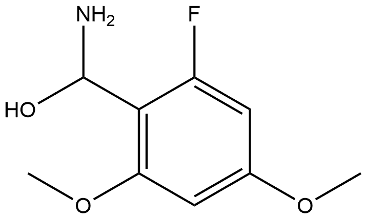 Benzenemethanol, α-amino-2-fluoro-4,6-dimethoxy- Structural