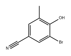 Benzonitrile, 3-bromo-4-hydroxy-5-methyl- Structural