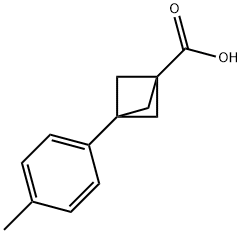 Bicyclo[1.1.1]pentane-1-carboxylic acid, 3-(4-methylphenyl)- Structural