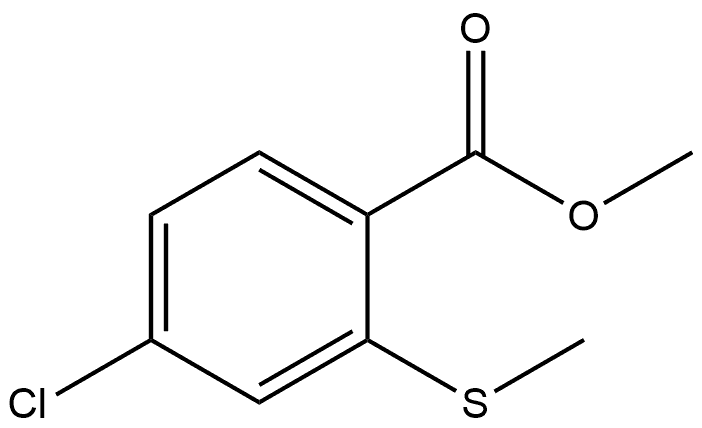 methyl 4-chloro-2-(methylthio)benzoate Structural