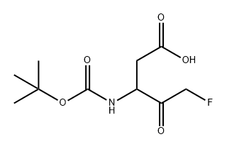 Pentanoic acid, 3-[[(1,1-dimethylethoxy)carbonyl]amino]-5-fluoro-4-oxo- Structural