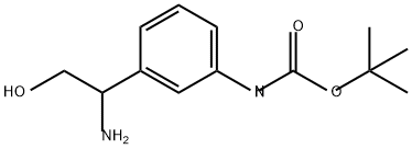 tert-butyl
N-[3-(1-amino-2-hydroxyethyl)phenyl]carbamate Structural