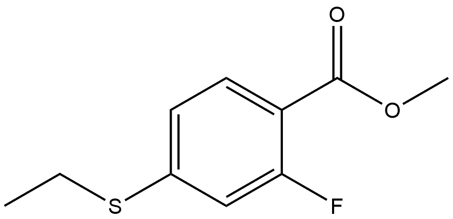 methyl 4-(ethylthio)-2-fluorobenzoate Structural