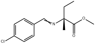 Isovaline, N-[(4-chlorophenyl)methylene]-, methyl ester Structural