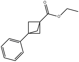 Bicyclo[1.1.1]pentane-1-carboxylic acid, 3-phenyl-, ethyl ester Structural