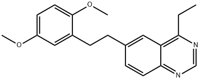 Quinazoline, 6-[2-(2,5-dimethoxyphenyl)ethyl]-4-ethyl- Structural