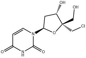 Uridine, 4'-C-(chloromethyl)-2'-deoxy- (9CI) Structural