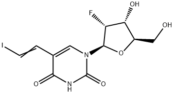 Uridine, 2'-deoxy-2'-fluoro-5-(2-iodoethenyl)- (9CI) Structural