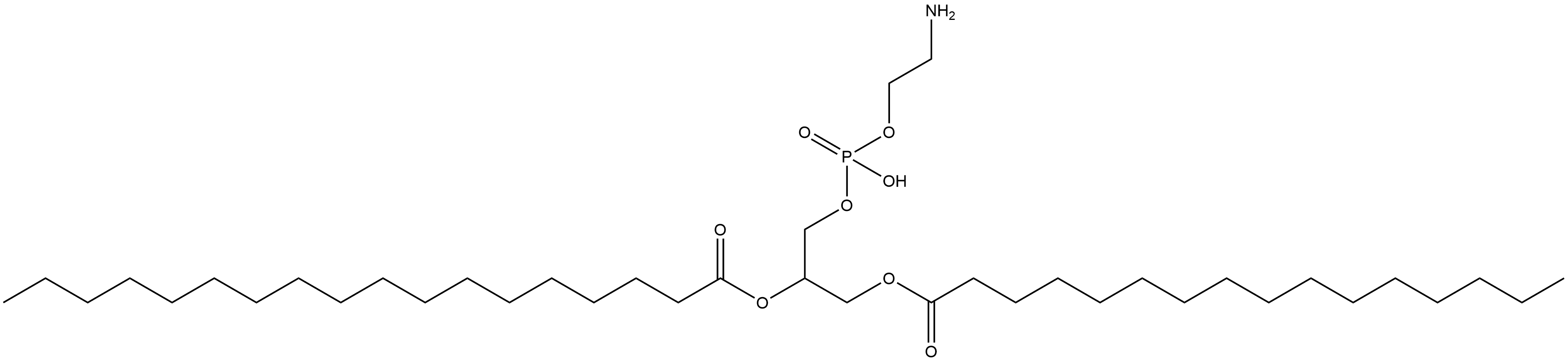 Octadecanoic acid, 1-[[[(2-aminoethoxy)hydroxyphosphinyl]oxy]methyl]-2-[(1-oxohexadecyl)oxy]ethyl ester Structural