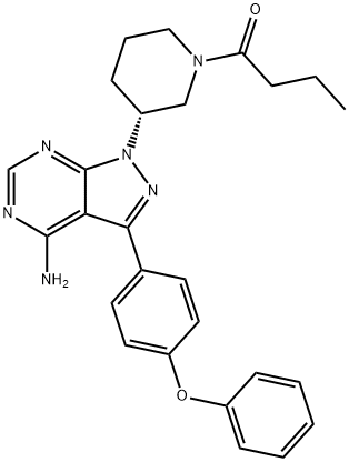 1-Butanone, 1-[(3R)-3-[4-amino-3-(4-phenoxyphenyl)-1H-pyrazolo[3,4-d]pyrimidin-1-yl]-1-piperidinyl]-