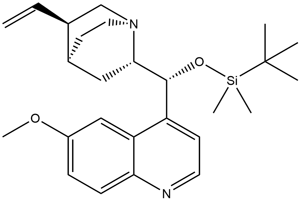 Cinchonan, 9-[[(1,1-dimethylethyl)dimethylsilyl]oxy]-6'-methoxy-, (8α,9R)- Structural
