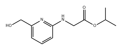 Glycine, N-[6-(hydroxymethyl)-2-pyridinyl]-, 1-methylethyl ester Structural