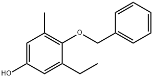 Phenol, 3-ethyl-5-methyl-4-(phenylmethoxy)- Structural