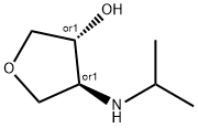 rac-(3R,4S)-4-[(propan-2-yl)amino]oxolan-3-ol, trans Structural