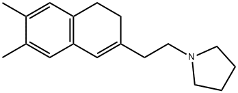 Pyrrolidine, 1-[2-(3,4-dihydro-6,7-dimethyl-2-naphthalenyl)ethyl]- Structural