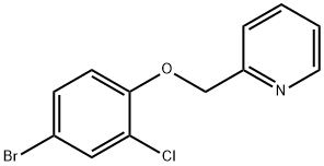 Pyridine, 2-[(4-bromo-2-chlorophenoxy)methyl]- Structural