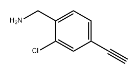 Benzenemethanamine, 2-chloro-4-ethynyl- Structural