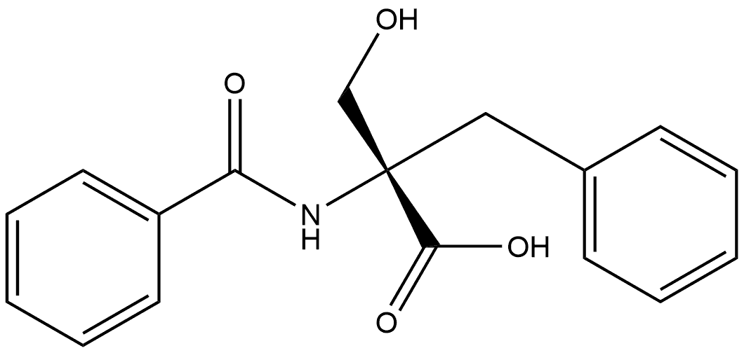 D-Phenylalanine, N-benzoyl-α-(hydroxymethyl)- Structural