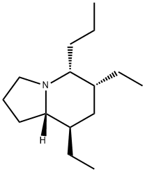 Indolizine, 6,8-diethyloctahydro-5-propyl-, (5R,6R,8R,8aS)- Structural