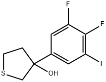 Thiophene-3-ol, tetrahydro-3-(3,4,5-trifluorophenyl)- Structural
