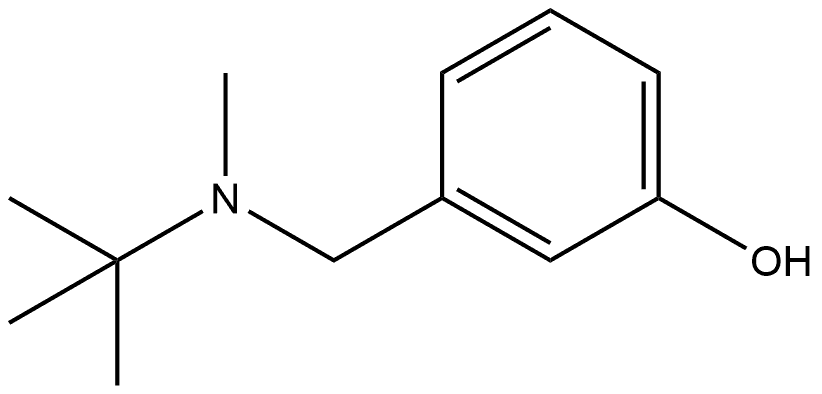 Phenol, 3-[[(1,1-dimethylethyl)methylamino]methyl]- Structural
