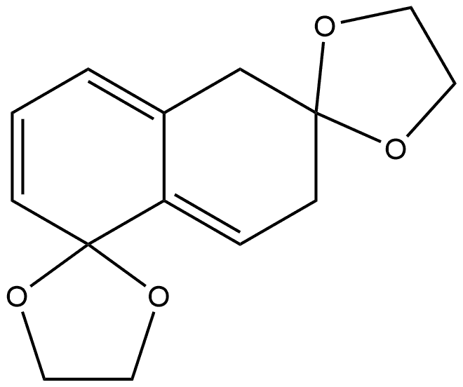 Dispiro[1,3-dioxolane-2,1'(2'H)-naphthalene-6'(7'H),2''-[1,3]dioxolane] (8CI,9CI) Structural