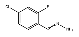 Benzaldehyde, 4-chloro-2-fluoro-, hydrazone Structural