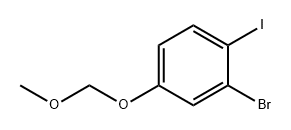Benzene, 2-bromo-1-iodo-4-(methoxymethoxy)- Structural