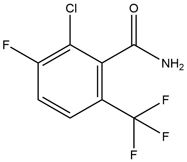 Benzamide, 2-chloro-3-fluoro-6-(trifluoromethyl)- Structural