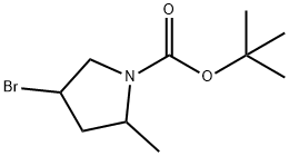 tert-butyl 4-bromo-2-methylpyrrolidine-1-carboxylate, Mixture of diastereomers Structural
