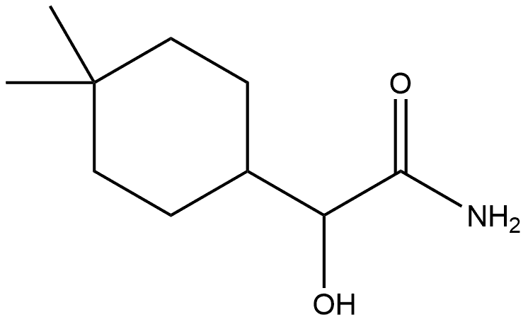 Cyclohexaneacetamide, α-hydroxy-4,4-dimethyl- Structural