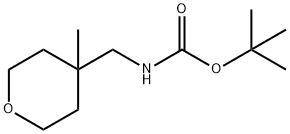 tert-butyl ((4-methyltetrahydro-2H-pyran-4-yl)methyl)carbamate Structural