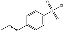Benzenesulfonyl chloride, 4-(1-propen-1-yl)- Structural